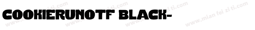 cookierunotf black字体转换